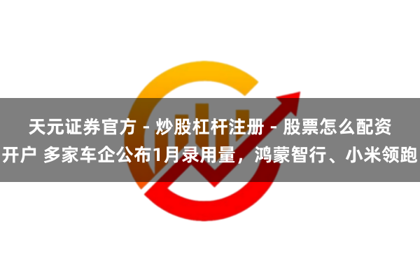 天元证券官方 - 炒股杠杆注册 - 股票怎么配资开户 多家车企公布1月录用量，鸿蒙智行、小米领跑
